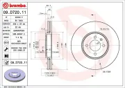 Bremsscheibe BREMBO 09.D720.11