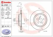 Bremsscheibe Hinterachse BREMBO 09.D767.11
