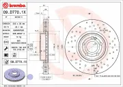 Bremsscheibe BREMBO 09.D770.1X