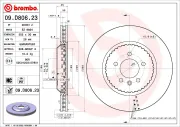 Bremsscheibe Hinterachse BREMBO 09.D806.23
