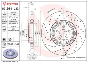 Bremsscheibe Vorderachse Vorderachse links BREMBO 09.D841.33
