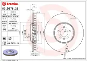 Bremsscheibe Vorderachse BREMBO 09.D878.23