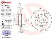 Bremsscheibe Vorderachse BREMBO 09.D880.11
