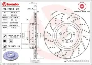 Bremsscheibe Hinterachse Hinterachse links BREMBO 09.D901.23