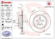 Bremsscheibe BREMBO 09.D902.13