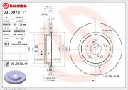 Bremsscheibe Vorderachse BREMBO 09.D979.11