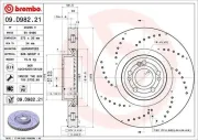 Bremsscheibe BREMBO 09.D982.21