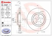 Bremsscheibe Vorderachse BREMBO 09.E097.11