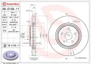 Bremsscheibe Vorderachse BREMBO 09.E126.11