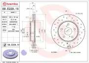 Bremsscheibe Vorderachse BREMBO 09.E229.1X