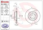 Bremsscheibe Vorderachse BREMBO 09.E530.11