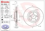 Bremsscheibe BREMBO 09.E532.11