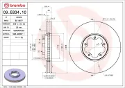 Bremsscheibe BREMBO 09.E834.10