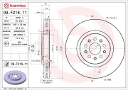 Bremsscheibe Vorderachse BREMBO 09.F216.11