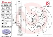 Bremsscheibe Vorderachse BREMBO 09.F290.13