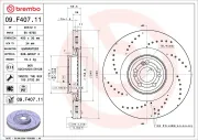 Bremsscheibe Vorderachse BREMBO 09.F407.11