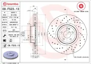 Bremsscheibe Vorderachse BREMBO 09.F523.13