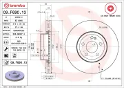 Bremsscheibe Vorderachse BREMBO 09.F690.13