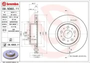 Bremsscheibe Vorderachse BREMBO 09.N360.11