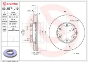 Bremsscheibe Vorderachse BREMBO 09.N371.10