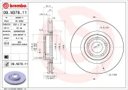 Bremsscheibe Vorderachse BREMBO 09.N378.11