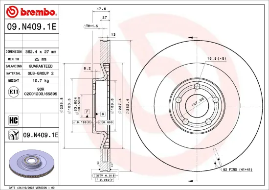 Bremsensatz, Scheibenbremse Vorderachse BREMBO KT 08 026 Bild Bremsensatz, Scheibenbremse Vorderachse BREMBO KT 08 026