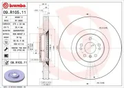 Bremsscheibe Vorderachse BREMBO 09.R105.11