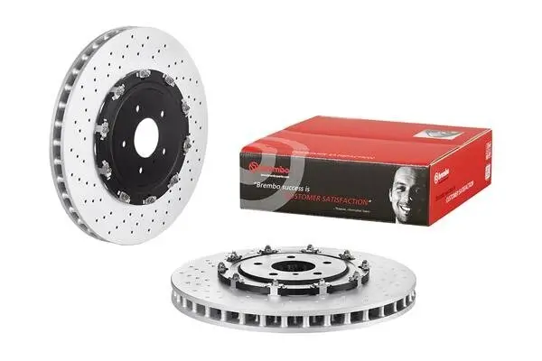 Bremsscheibe Vorderachse BREMBO 09.A187.13