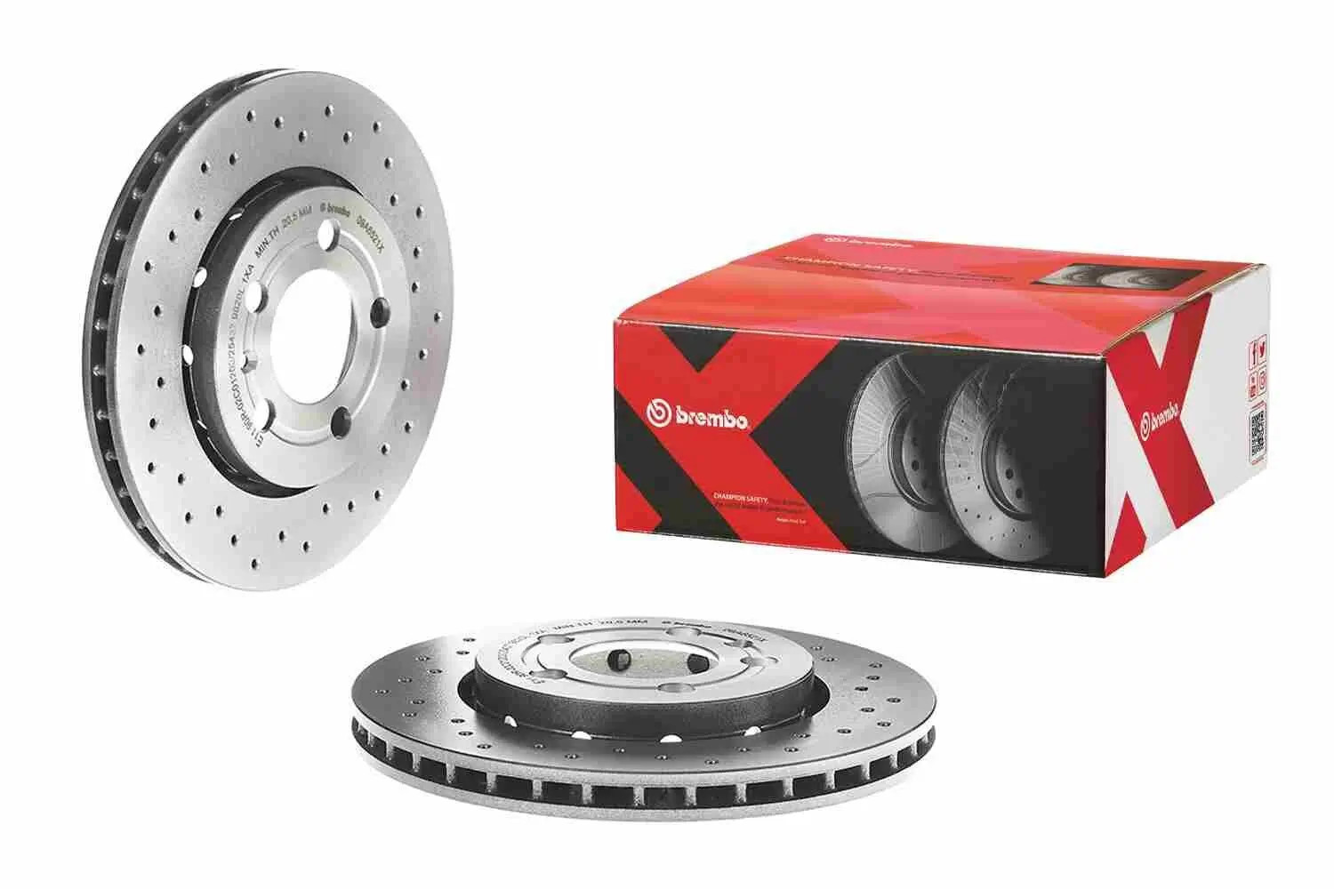 Bremsscheibe Hinterachse BREMBO 09.A652.1X