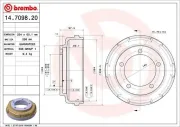 Bremstrommel BREMBO 14.7098.20