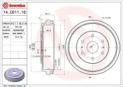 Bremstrommel BREMBO 14.C011.10