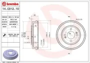 Bremstrommel BREMBO 14.C012.10