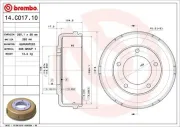 Bremstrommel BREMBO 14.C017.10