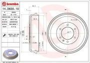 Bremstrommel BREMBO 14.D630.10