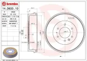 Bremstrommel BREMBO 14.D633.10