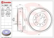 Bremstrommel BREMBO 14.D637.10