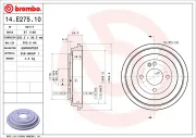 Bremstrommel BREMBO 14.E275.10