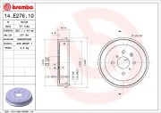 Bremstrommel BREMBO 14.E276.10