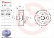 Bremstrommel BREMBO 14.E311.10