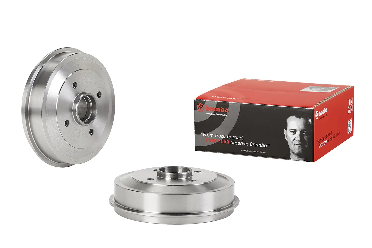 Bremstrommel Hinterachse BREMBO 14.B422.10