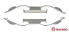 Zubehörsatz, Bremssattel Vorderachse BREMBO A 02 224