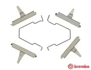Zubehörsatz, Scheibenbremsbelag Hinterachse BREMBO A 02 243