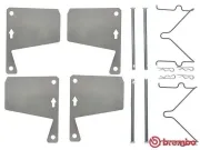 Zubehörsatz, Scheibenbremsbelag BREMBO A 02 246