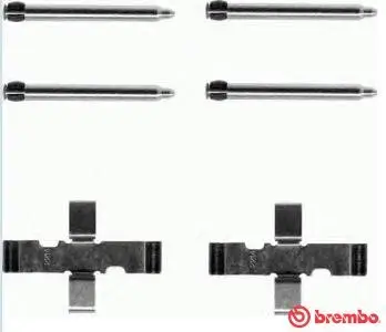 Zubehörsatz, Scheibenbremsbelag Hinterachse BREMBO A 02 248 Bild Zubehörsatz, Scheibenbremsbelag Hinterachse BREMBO A 02 248