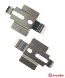 Zubehörsatz, Scheibenbremsbelag Hinterachse BREMBO A 02 250