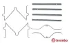 Zubehörsatz, Scheibenbremsbelag Vorderachse BREMBO A 02 263