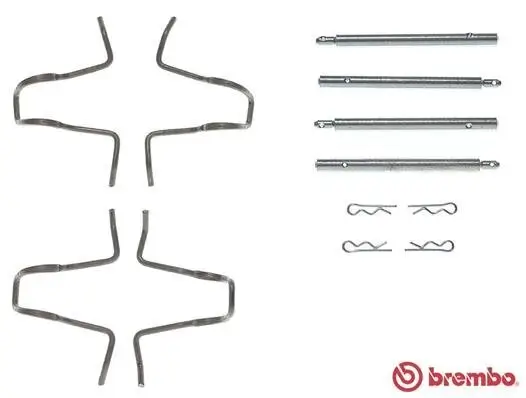 Zubehörsatz, Scheibenbremsbelag BREMBO A 02 280 Bild Zubehörsatz, Scheibenbremsbelag BREMBO A 02 280