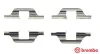Zubehörsatz, Scheibenbremsbelag Hinterachse BREMBO A 02 304
