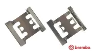 Zubehörsatz, Scheibenbremsbelag Vorderachse BREMBO A 02 314