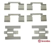 Zubehörsatz, Scheibenbremsbelag Vorderachse BREMBO A 02 317